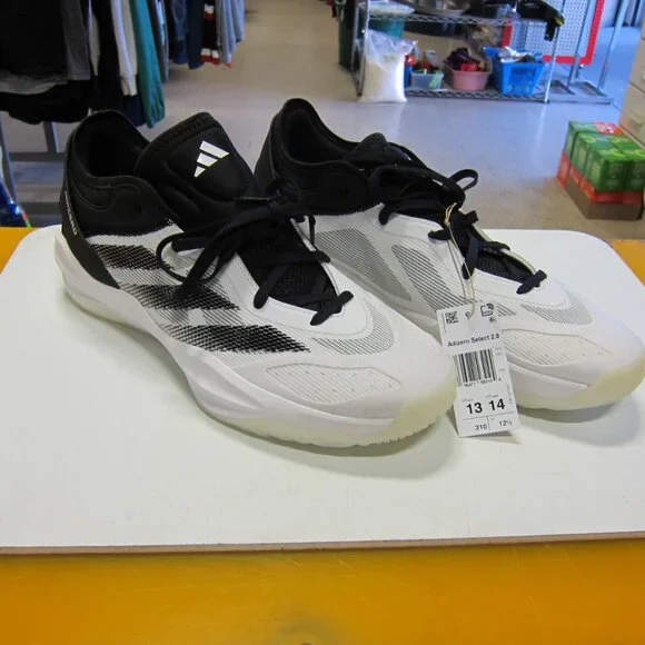 Adidas Adizero Select 2.0 Men's 13 White/Black Athleic Shoes-NWT - Picture 1 of 10